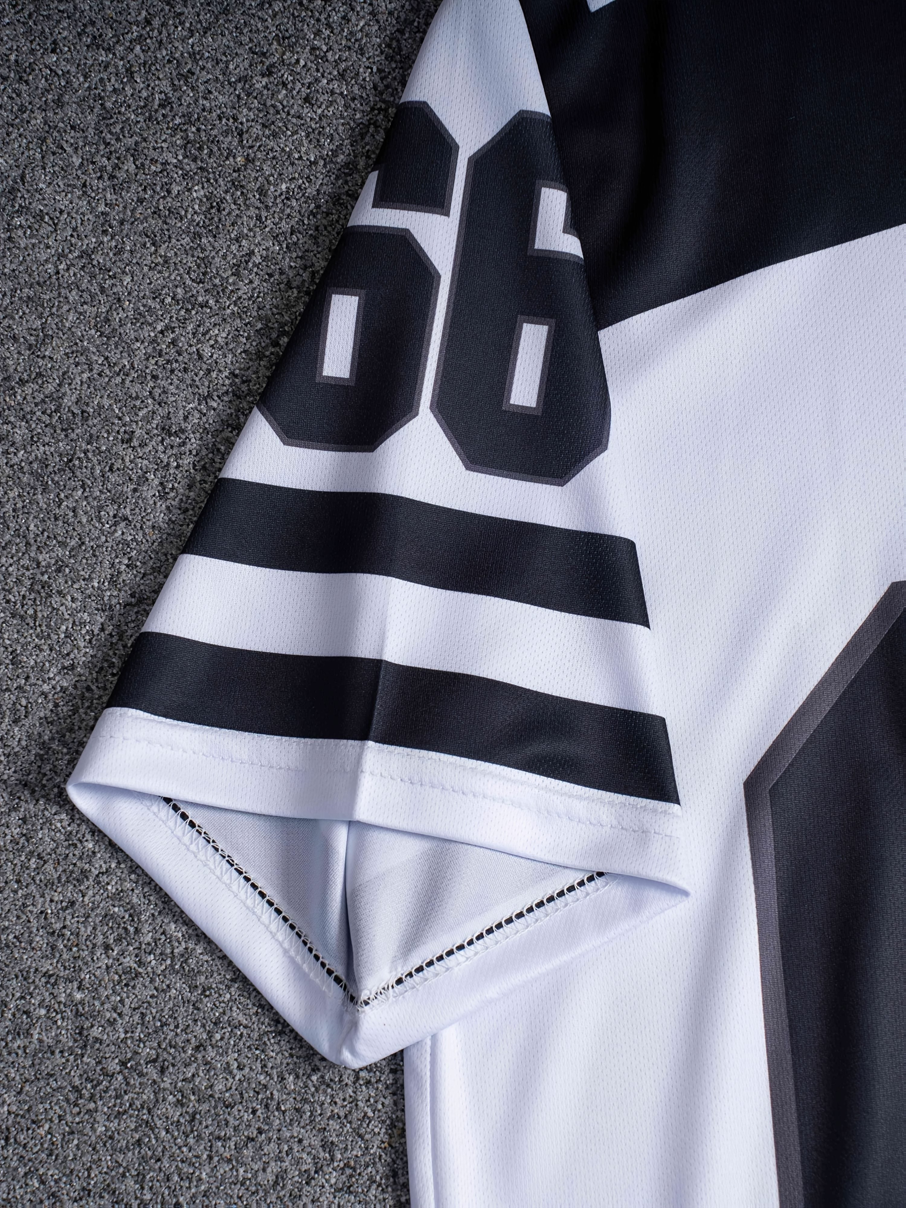 Men's Short Sleeve Polyester T-Shirt with All-Over Print Summer Casual Regular Fit