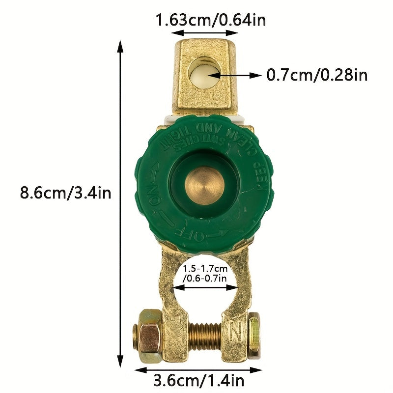 Выключатель-изолятора для отключения аккумулятора автомобиля, верхняя монтажная ручка, зажим, быстроразъемный переключатель для отрицательных клемм