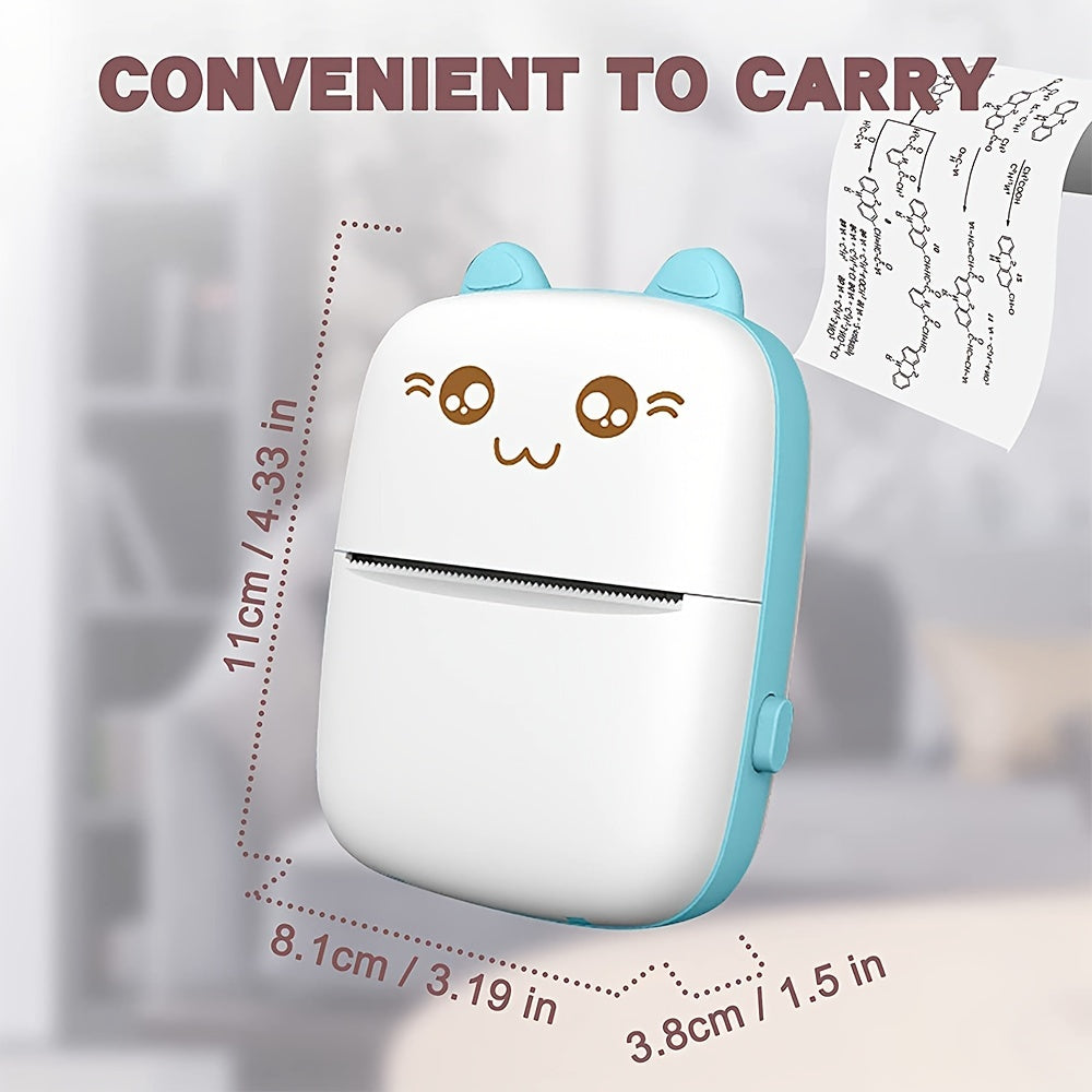 Mini Wireless Thermal Printer for Smartphones Inkless Portable Label and Photo Printer