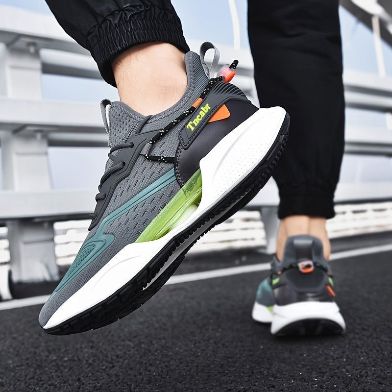 Zapatillas de malla para correr para hombre, zapatillas casuales para deportes con absorción de impactos