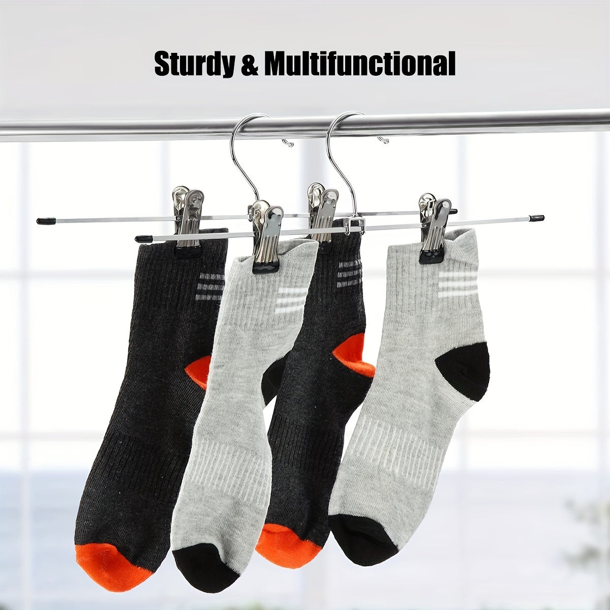 Metal Pants Hangers with Clips Pack of 10 or 20 Heavy Duty Slim Skirt Hangers