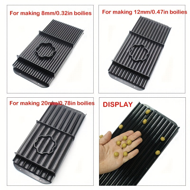 ABS Boilies Roller for Carp Fishing Black 8mm 12mm 20mm Bait Making Tool