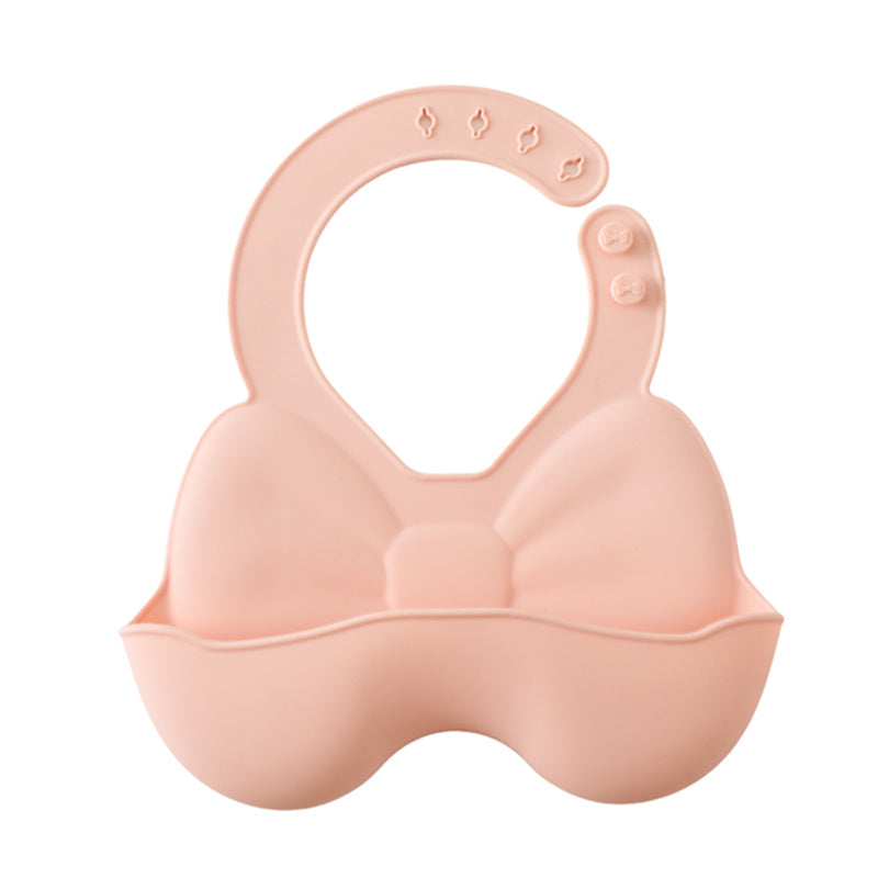 Baby Silicone Bib 3D Butterfly Waterproof Soft Food-Grade BPA-Free Adjustable