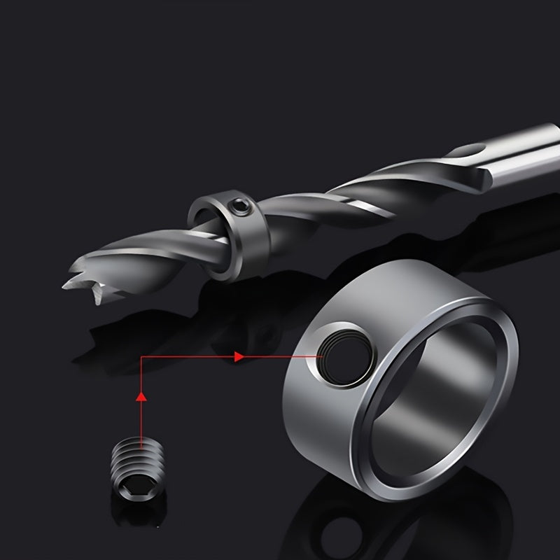 8pcs Steel Uncoated Twist Step Drill Bits 3-16mm Hex and Round Shank