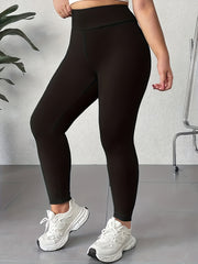 Leggings de talla grande para mujer de cintura alta que levantan los glúteos, color verde oliva, ajuste ajustado
