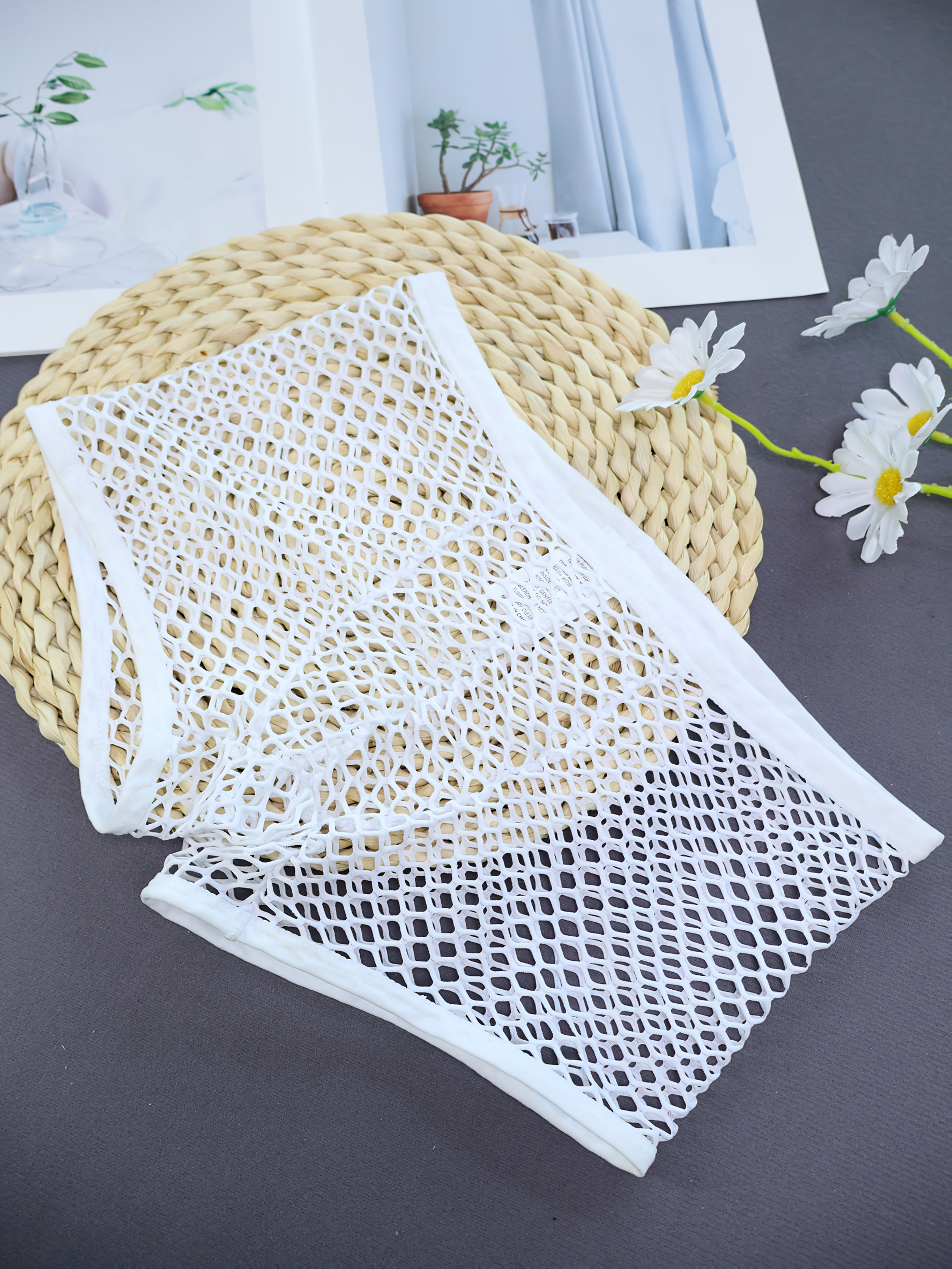 Men's Breathable Mesh Boxer Shorts with Transparent U-Shaped Design