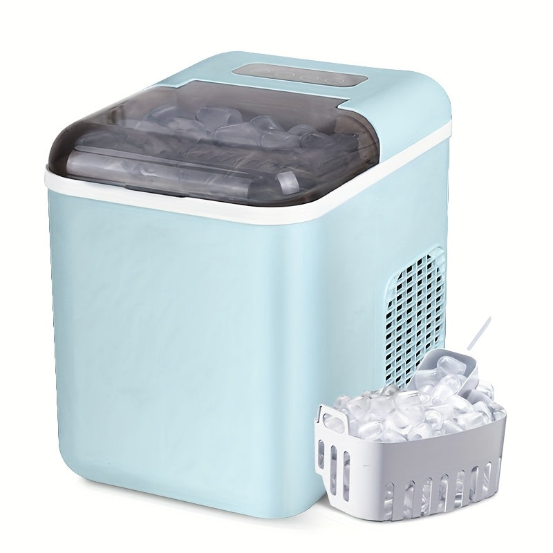 Портативный ледогенератор для столешницы с автоматической очисткой, 9 кубиков за 8 минут, двойной пульсирующий лед для кухни, офиса, бара