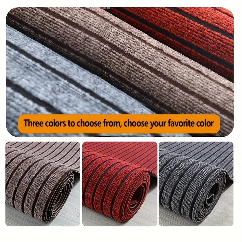 Seven Striped Outdoor Entrance Mat Water-Resistant Anti-Slip Durable for Balcony Kitchen