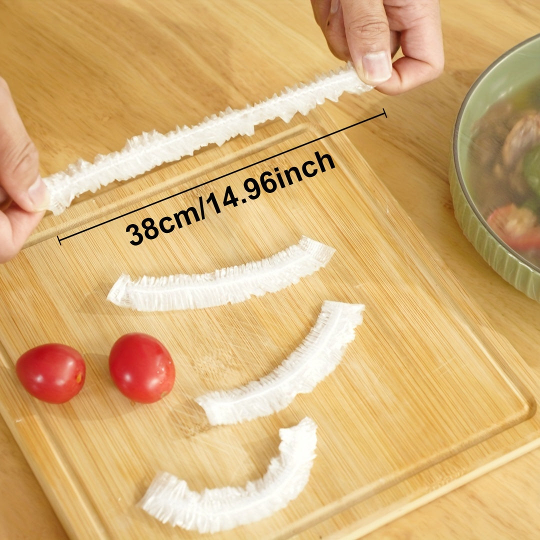 Reusable Elastic Food Covers Set of 100 Adjustable Fits Various Bowl Sizes Kitchen Food Storage