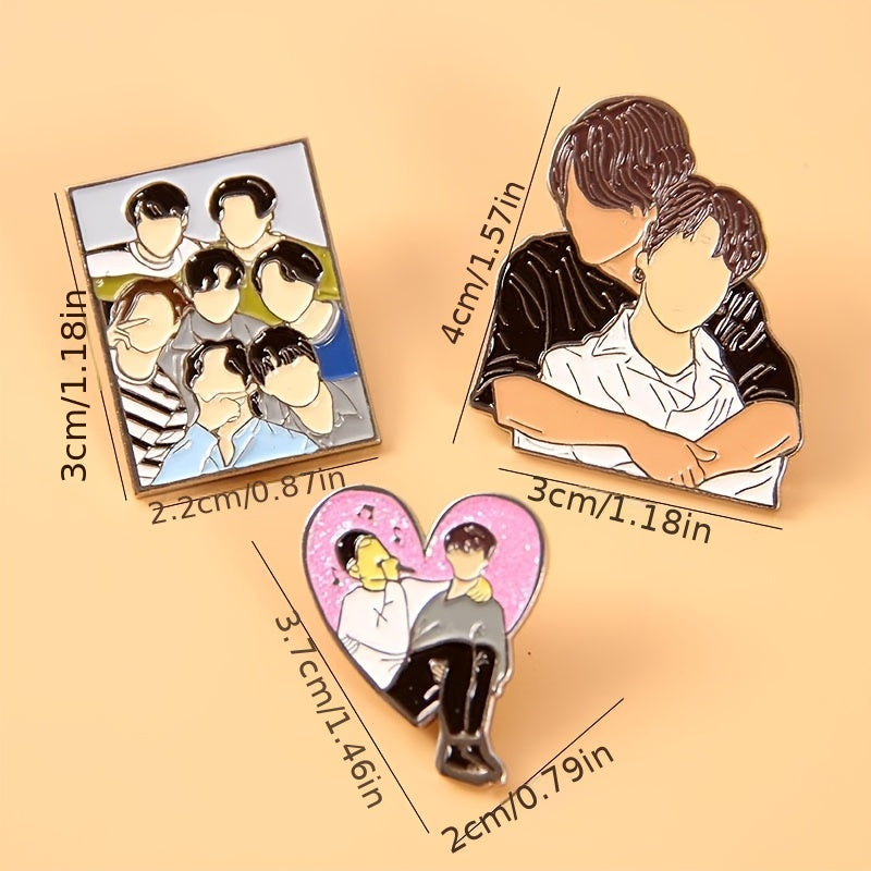 Enamel Pin Accessories for Backpacks Hats and Bags Alloy Kpop Lapel Pin Brooch Gift