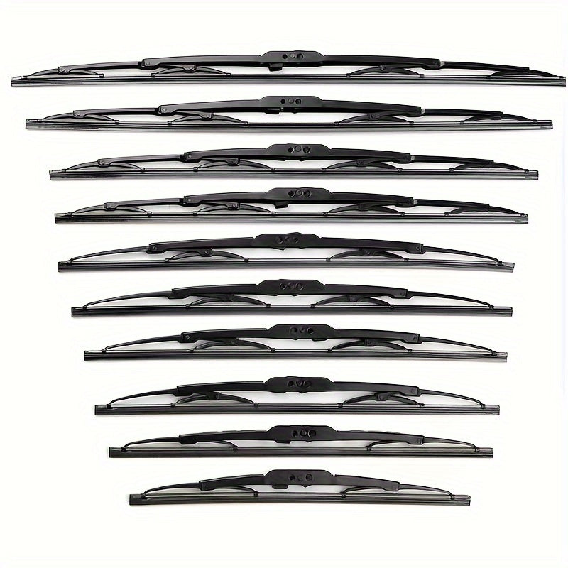 Black Metal Wiper Blade with Natural Rubber for All U-Hook Cars