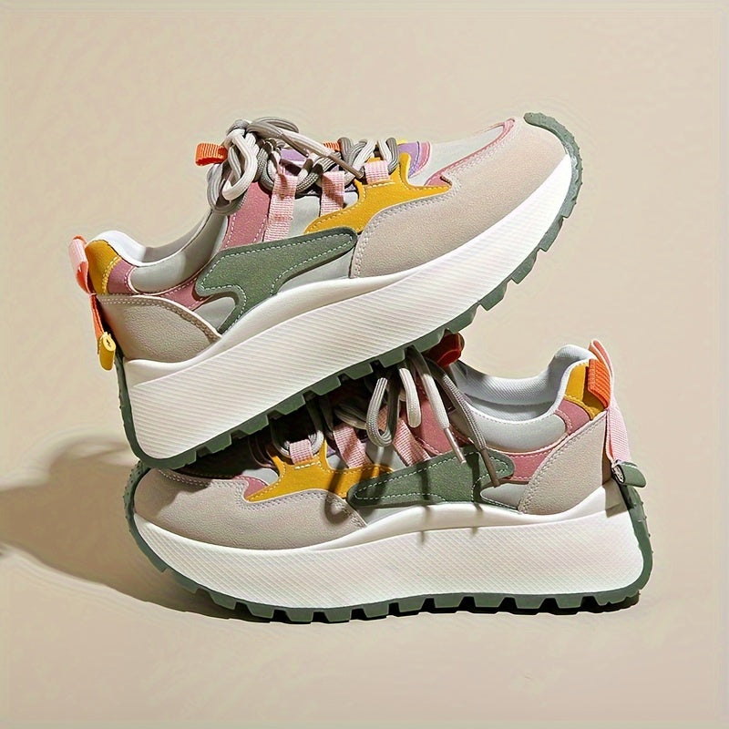 Women's Low-Top Sneakers Mesh Camo Casual Walking Shoes
