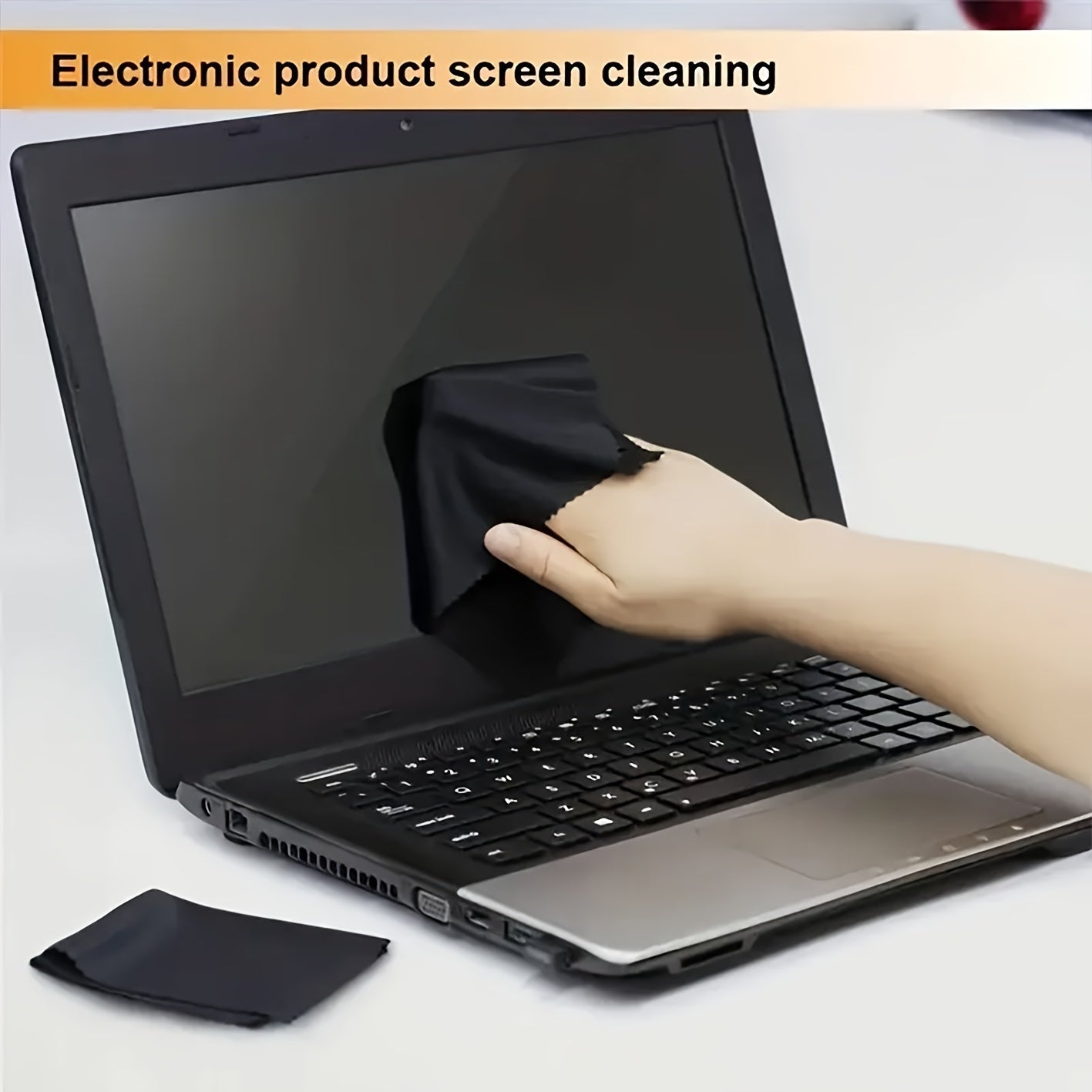 [Bestseller] 50 ta qayta ishlatiladigan mikrofiber tozalash matolari to'plami, ko'zoynaklar, zargarlik buyumlari, elektronika uchun to'qilmagan polyester matodan tayyorlangan - ko'p maqsadli matolar