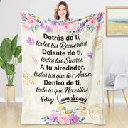 Warm Spanish-Inspired Flannel Throw Blanket for Women Cozy All-Season Gift