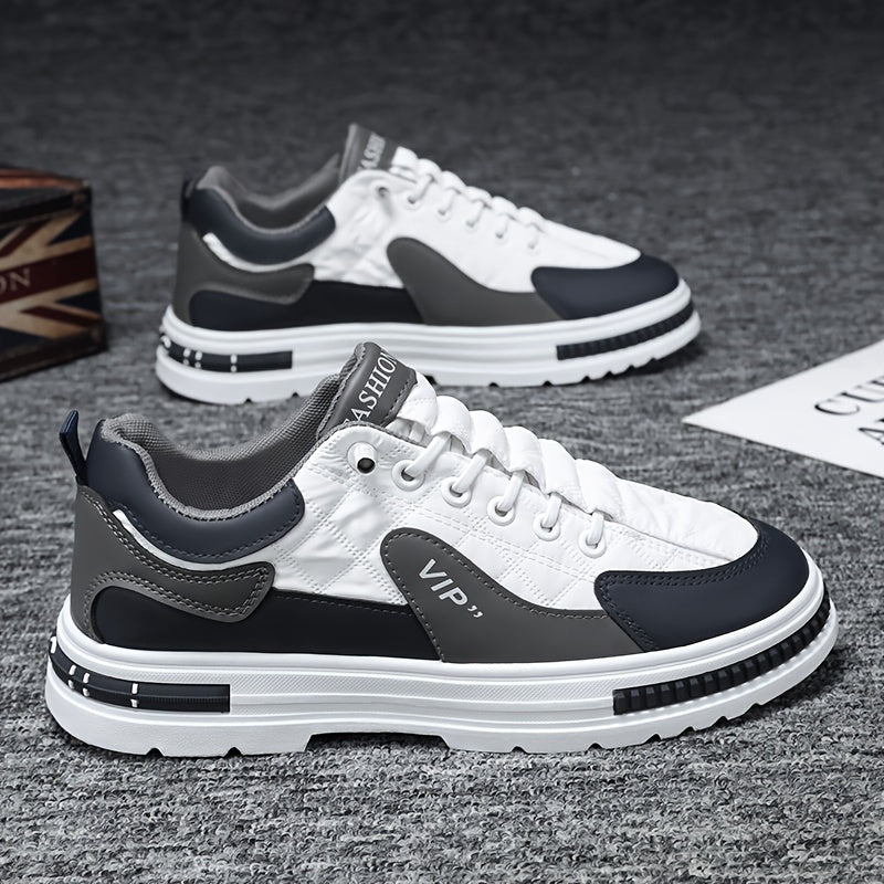 Men's Color-Block Breathable Non-Slip Sneakers for Outdoor Casual Sports