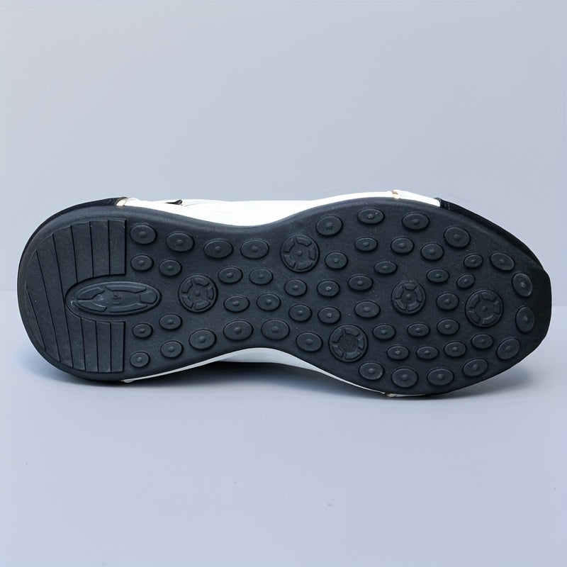 Men's All-Season Non-Slip Lace-Up Running Shoes for Outdoor Workouts