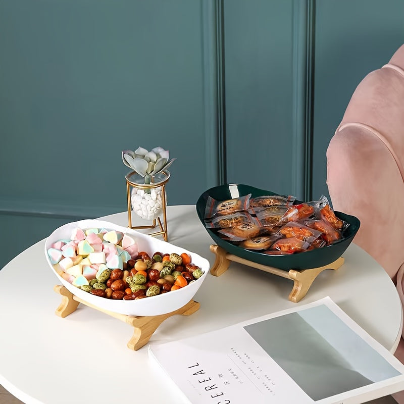 Soporte de fruta de estilo escandinavo de 2/3 niveles con cuenco de doble capa para uso doméstico