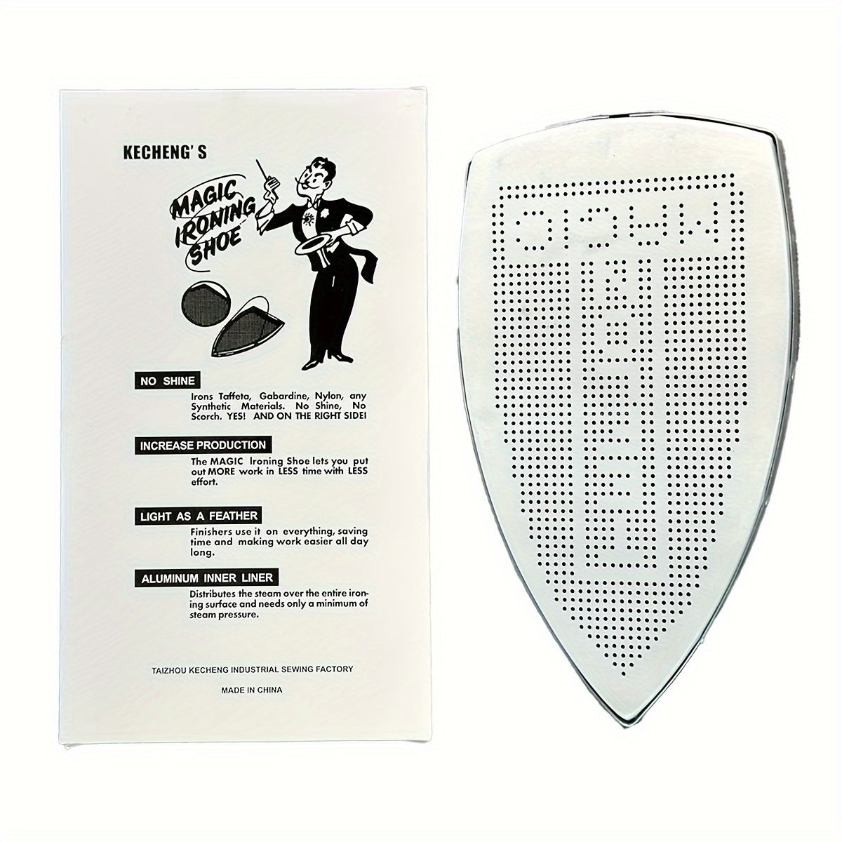 Revolutionary Steam Iron Sole Protector for Shoes and Boots Laser-Cut Base Plate Guard