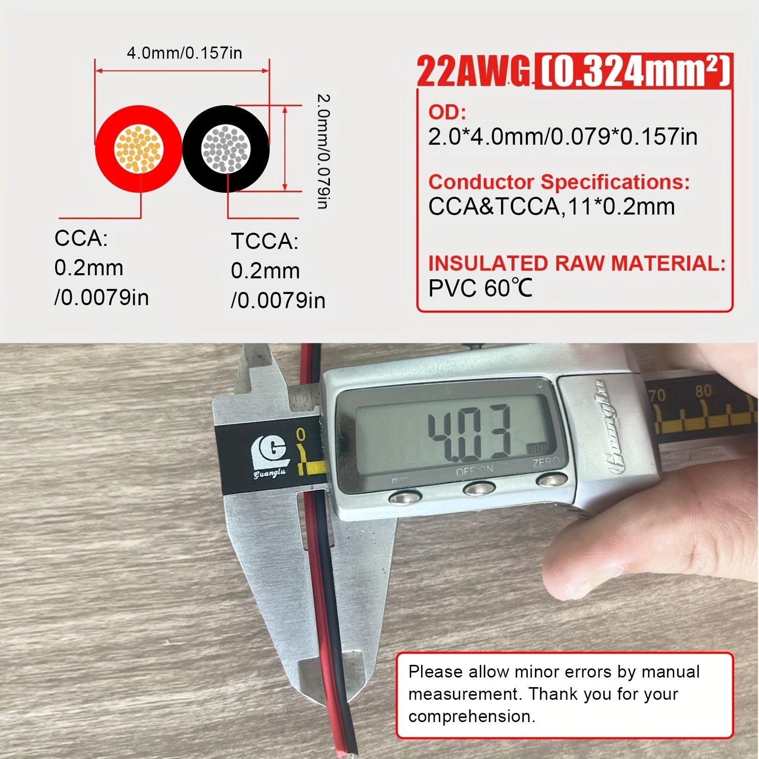Red And Black Speaker Wire Cable 15.24M 30.48M CCA TCCA Stereo Home Theater