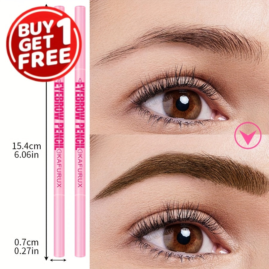 Lápiz de cejas impermeable para unisex, de larga duración, color marrón, negro y tonos tierra