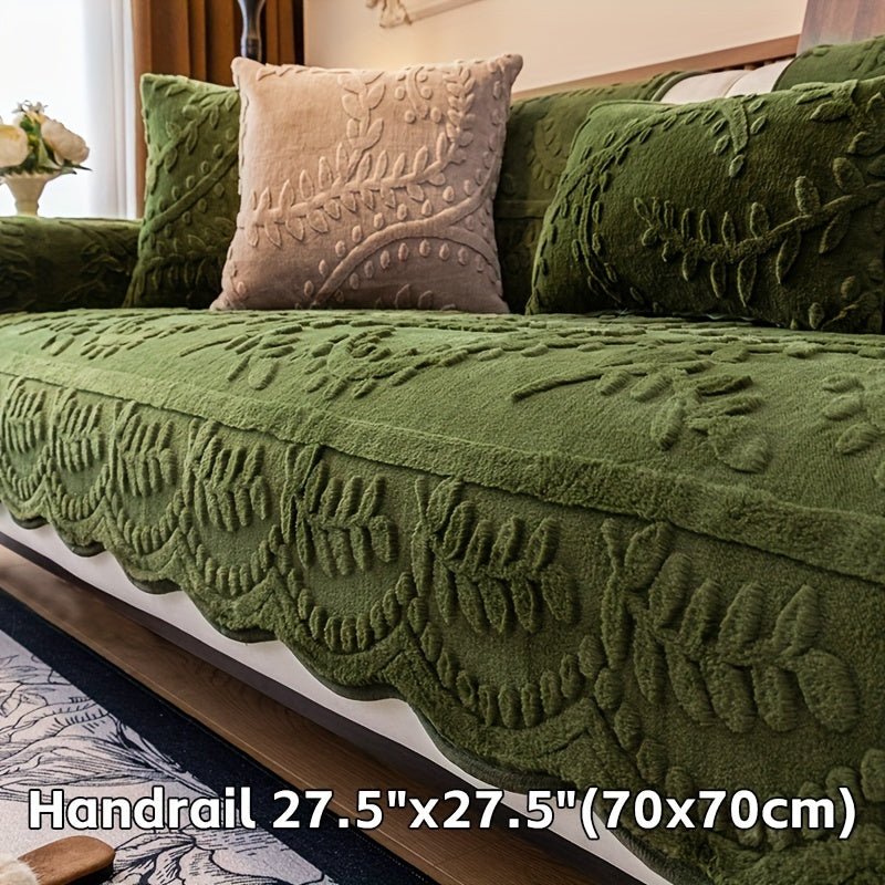 Пуховое покрытие для дивана с леопардовым принтом, сделанное из толстого искусственного меха, подходит для домашних животных, не скользит, подходит для различных размеров диванов. Идеально для декора гостиной, спальни или офиса.