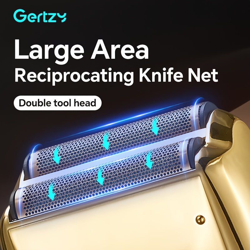 USB Rechargeable Reciprocating Shaver with Twin Blades - Perfect Gift