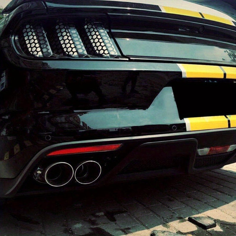 Car Vinyl Stickers Red and Black Honeycomb Pattern for Tail Lights