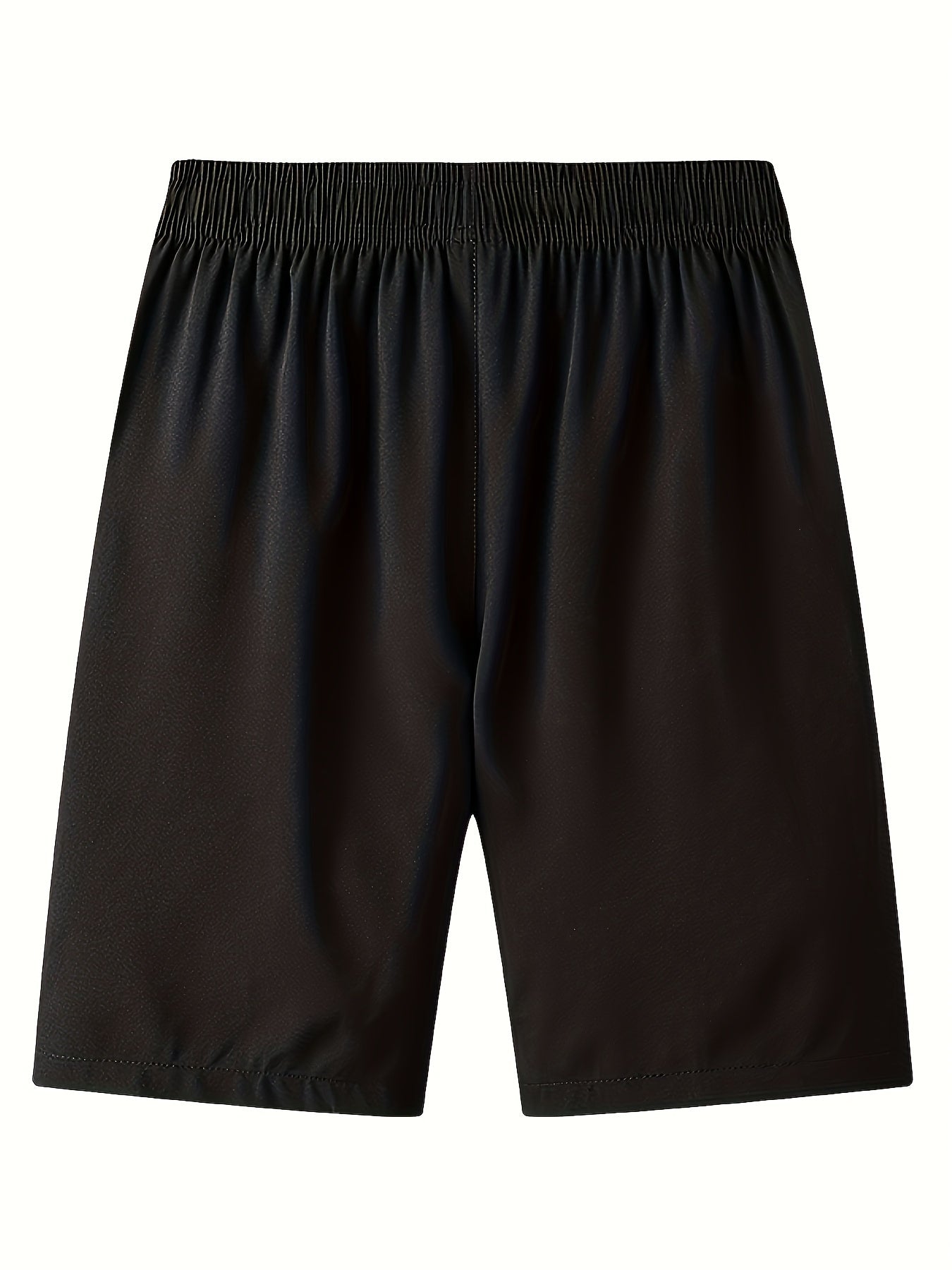 Men's Plus Size Casual Sports Shorts Quick Dry Breathable Stretch Zipper Pockets