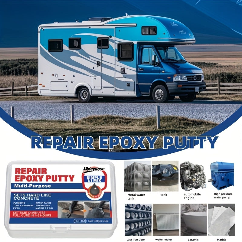 Epoxy Repair Putty Waterproof Metal Plastic Stone Fast-Drying Steel