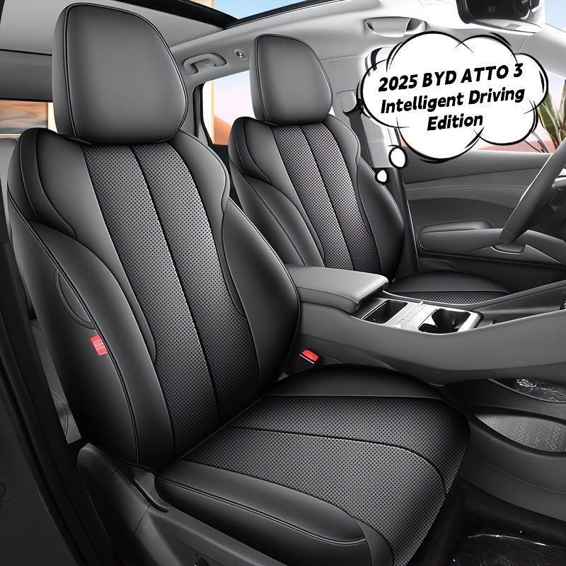 Luxury Leather Seat Covers for Cars, Trucks, SUVs Breathable and Durable