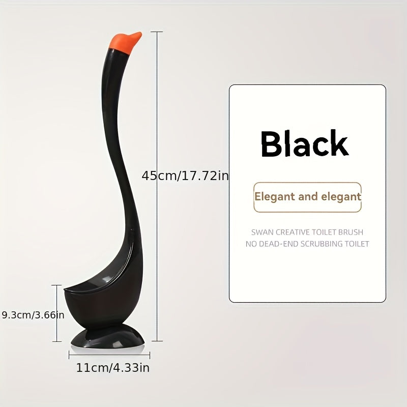 Toilet Brush with Angled Bristles Floor Mounted Long Handle Medium Stiffness