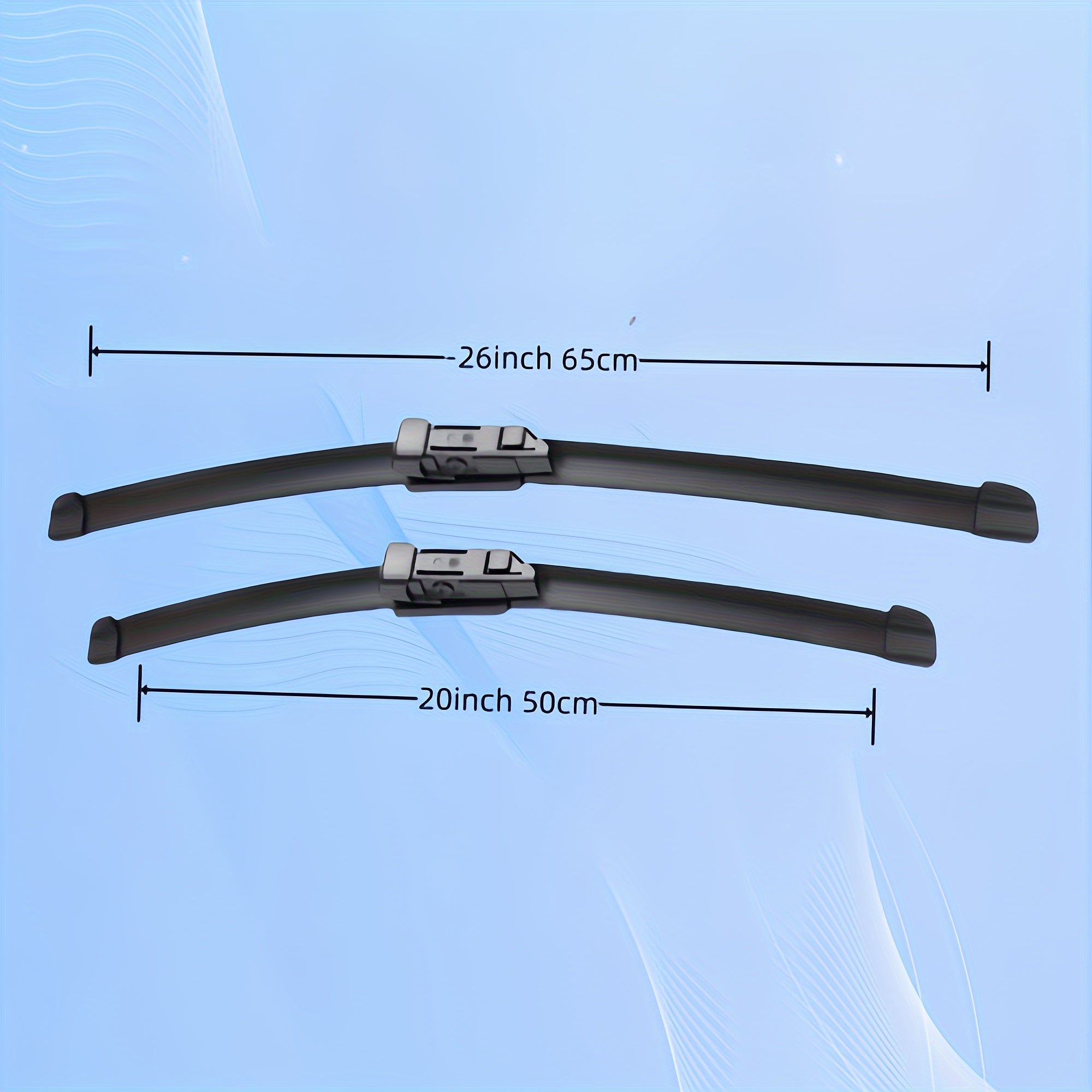 Universal Car Wiper Blades Natural Rubber Rain Fast Wiping Replacement