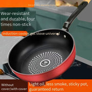Cast Iron Skillet 24cm Non-Stick Maifan Stone Coating Dishwasher Safe for Gas and Electric Stoves
