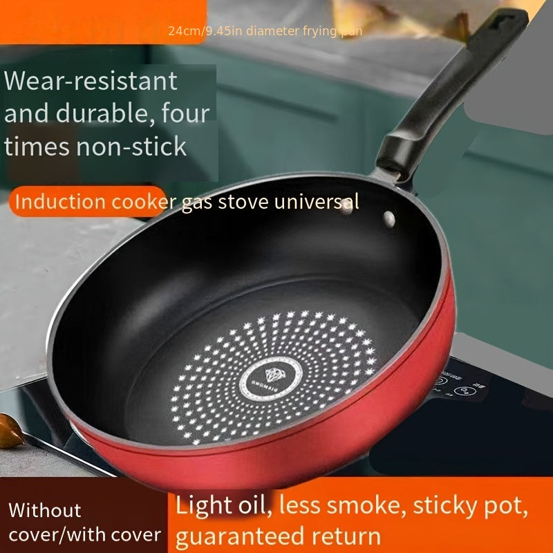 Cast Iron Skillet 24cm Non-Stick Maifan Stone Coating Dishwasher Safe for Gas and Electric Stoves