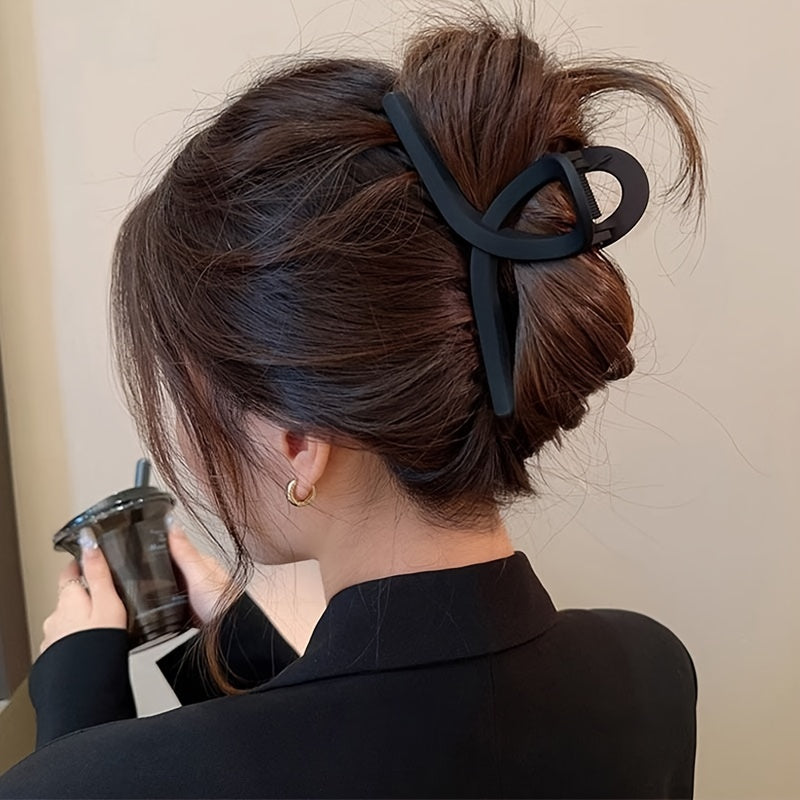 Large Hair Claw Women’s Shark Clip Cross Design for Thick and Thin Hair