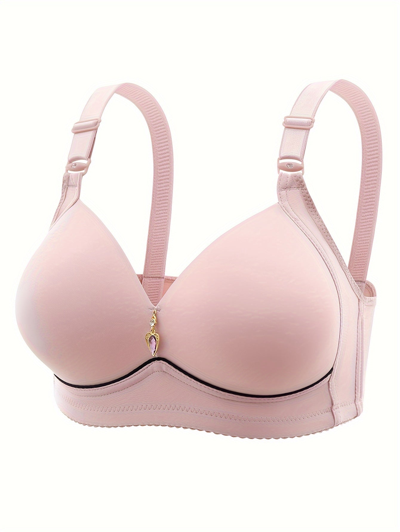 Women's Colorblock Seamless Wireless Push-Up Bra Breathable Lingerie