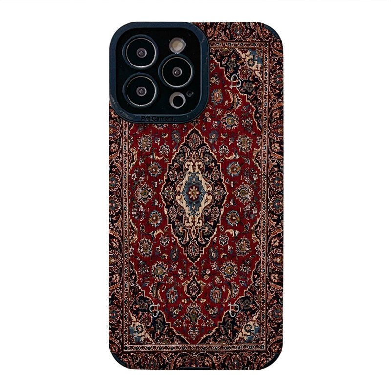 Retro Nordic American Ethnic Pattern TPU Phone Case for iPhone 16 Pro Max with Silicone Drop Protection