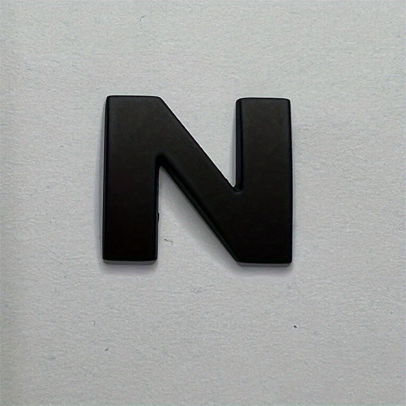 Металлические наклейки с буквами из цинкового сплава, автомобильные наклейки, черные номера, наклейки с именами