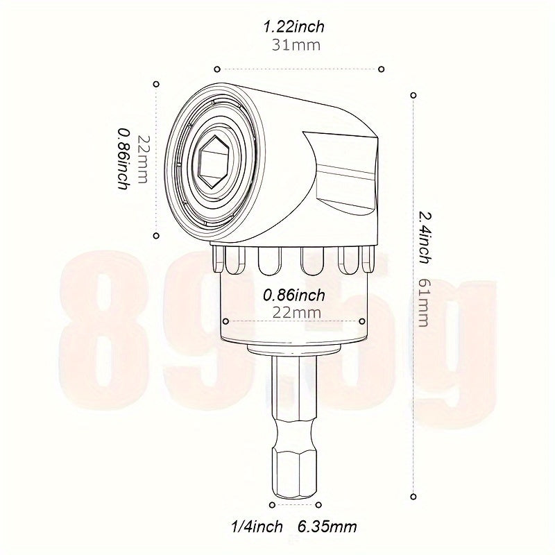 Juego de 4 piezas de sockets y extensiones para herramientas eléctricas de grado impacto para taladrar