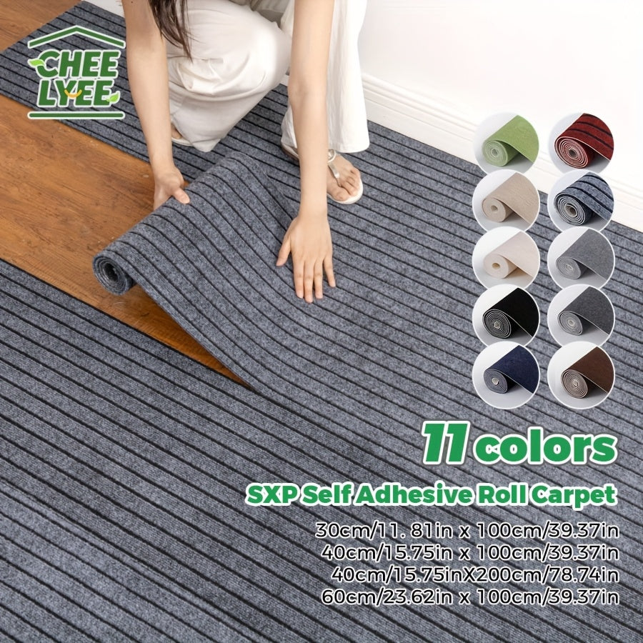 Self-Adhesive Carpet Roll for Bedroom Living Room Bathroom Door Stair Pet Non-Slip Thickened Decorative Mat