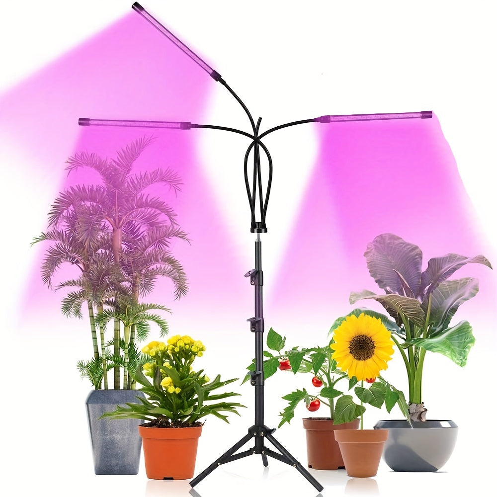 Luz de crecimiento LED de espectro completo USB para plantas de interior, regulable, de montaje en pared