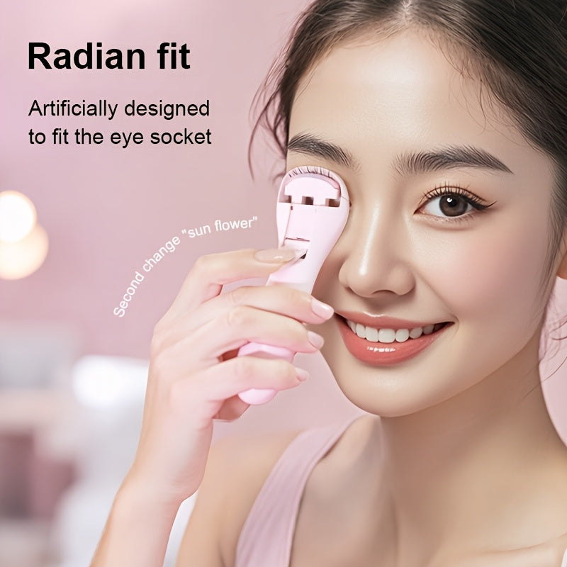 Rechargeable Electric Heated Eyelash Curler with 3-Level Temperature Control Portable Safe for All Lashes