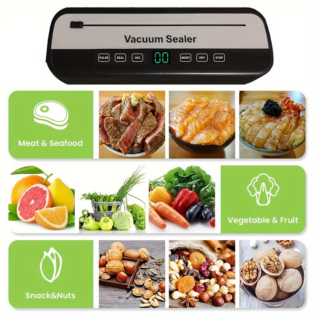 Электронный цифровой вакуумный запайщик для хранения и упаковки продуктов