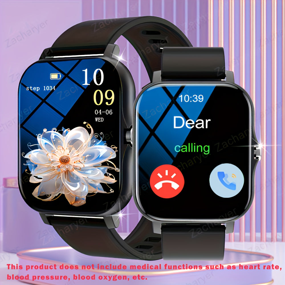 Wireless Smart Watch with Fitness Monitoring, Multi-Sport Tracker, Call Alerts, Long Battery Life, Compatible with iPhone and Android