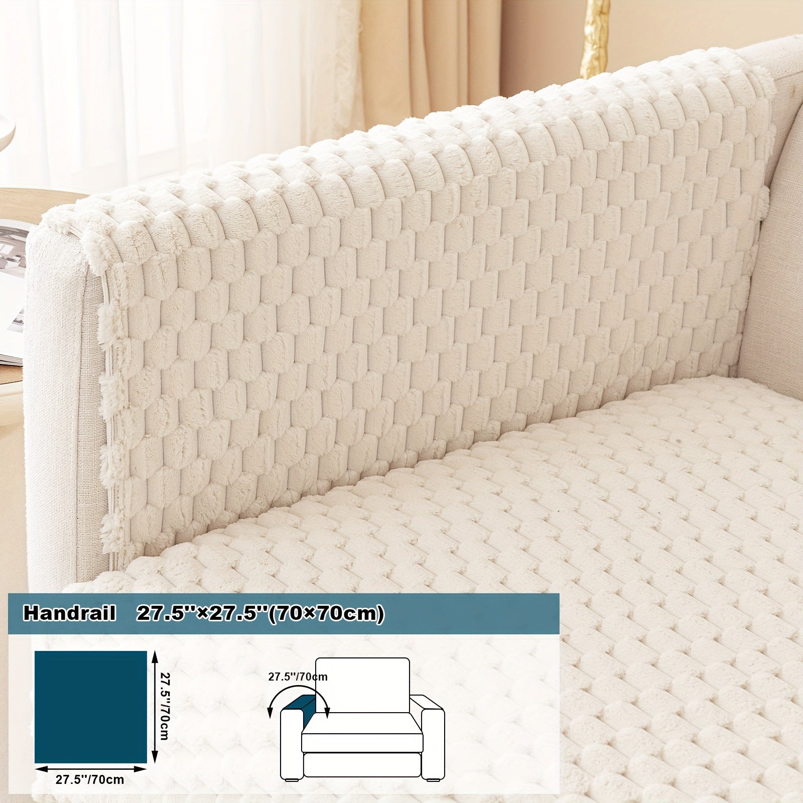 Мягкая бархатная подушка в виде сот для домашних животных, защитник дивана с нескользящим дизайном, подходит для декора спальни, офиса и гостиной.