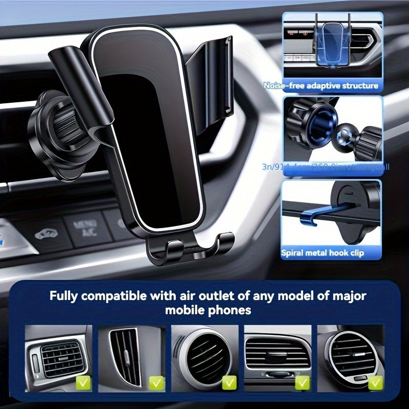Universal Car Air Vent Phone Mount ABS Swivel Support for Smartphones