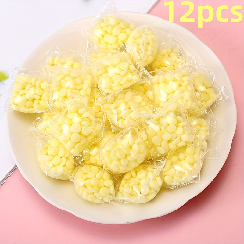 "Fragrant Pearls" kir yuvish kukuni: 12/58/98 dona, uzoq muddatli hid, bo'yoq va oqartuvchi yo'q, PET materialidan tayyorlangan.