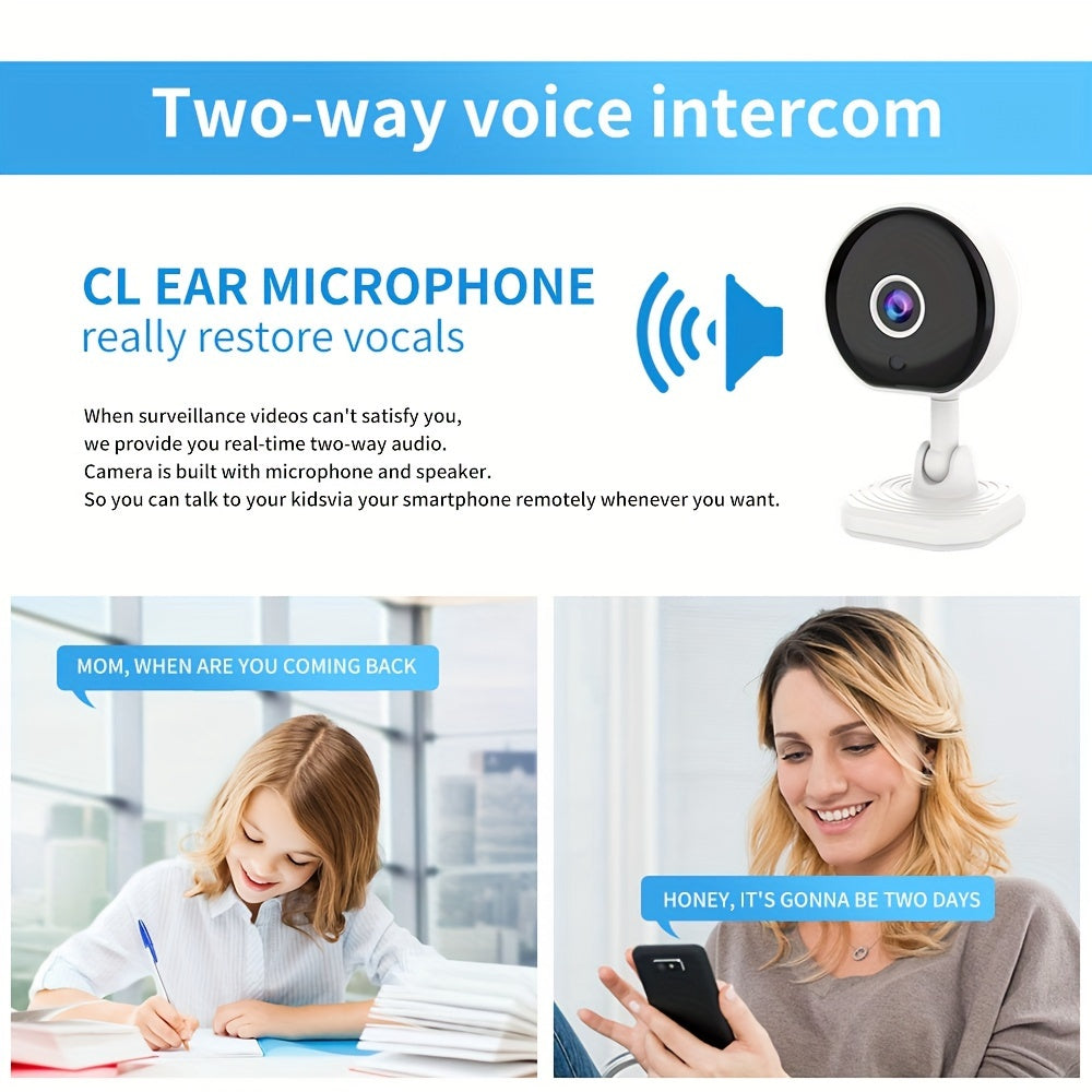 Wireless Home Security Camera with Night Vision and Remote Viewing