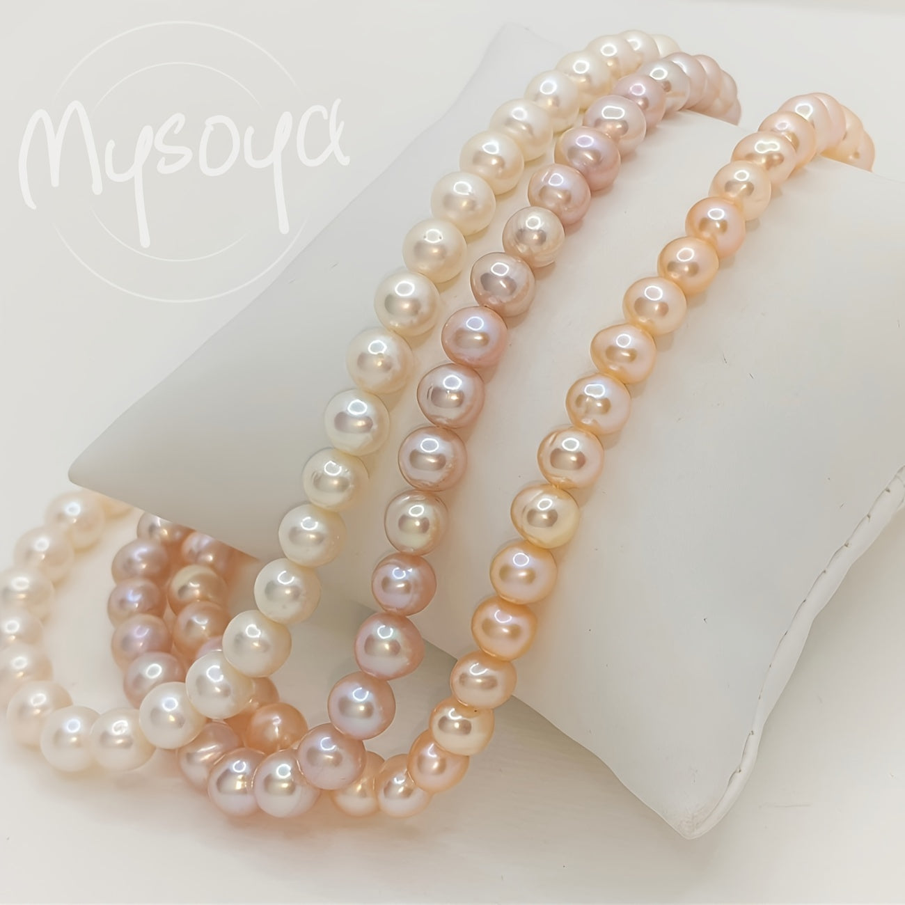 Freshwater Pearl Necklace for Women 6-7mm Round Gemstone Bridal Jewelry Wedding Gift