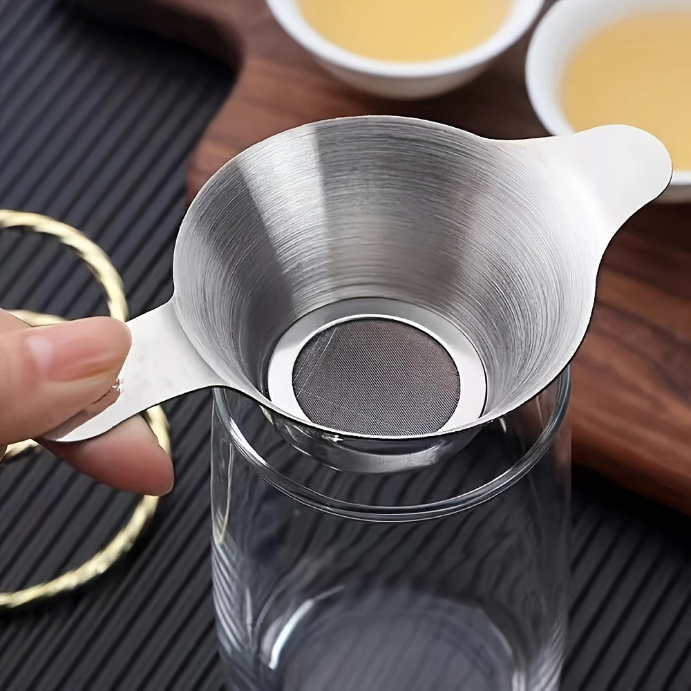 Premium Stainless Steel Tea Strainer Binaural Infuser for Loose Leaf Tea